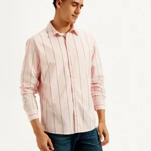 BlushLine Vertical Stripe Shirt – Modern Vertical Design for Everyday Comfort